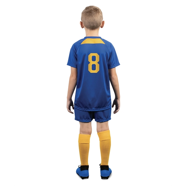 Youth Hawk Evolution Soccer Jersey with 100% polyester wicking knit.... from ASI 37461 Augusta Sportswear
