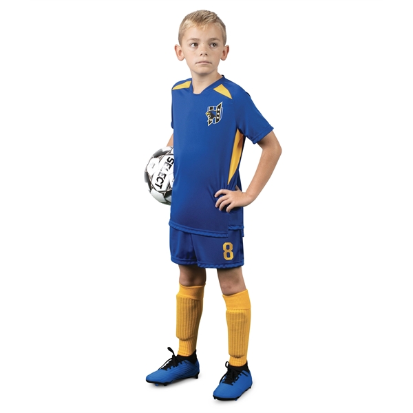 Youth Hawk Evolution Soccer Jersey with 100% polyester wicking knit.... from ASI 37461 Augusta Sportswear
