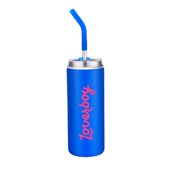 20 oz. Stainless Steel Tumbler with Reusable Straw. Silicone Comfort Tipped... from ASI 30112 ACE Products