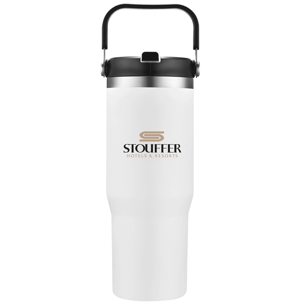 30 oz. Stainless Steel Travel Mug with Built-in Carrier on the... from ASI 30112 ACE Products