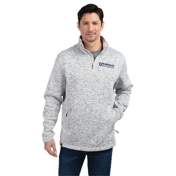 Alpine Sweater Fleece 1/4 Zip Pullover with 80% recycled polyester/20% polyester.... from ASI 37461 Augusta Sportswear / Holloway Sportswear