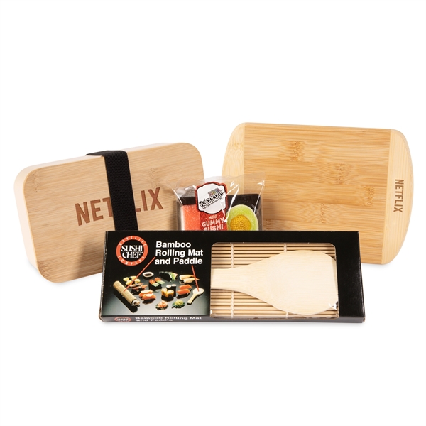 Bamboo Bento lunchbox, small bamboo cutting board, a rolling mat and... from ASI 44900 NC Custom (CI/Lanco) / Lanco