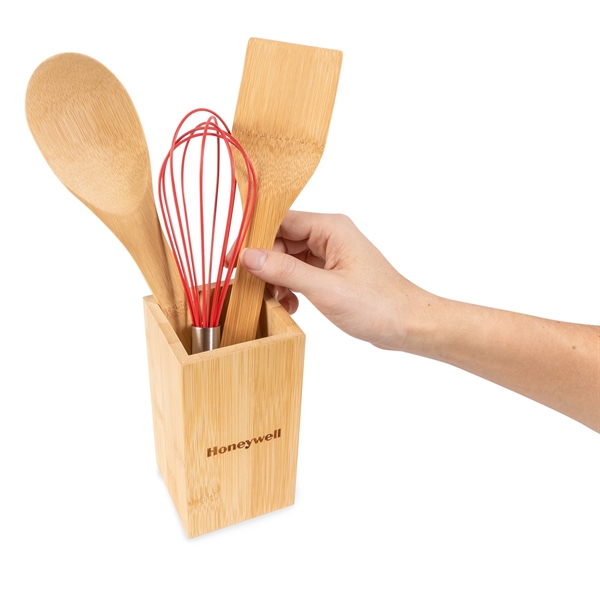 Eco-Friendly Bamboo Kitchen Utensil Holder... from ASI 44900 NC Custom (CI/Lanco) / Lanco
