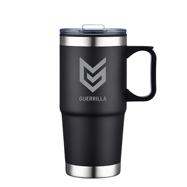 24 oz. Capacity Stainless Steel Travel Mug with Stainless Steel Bottom.... from ASI 30112 ACE Products