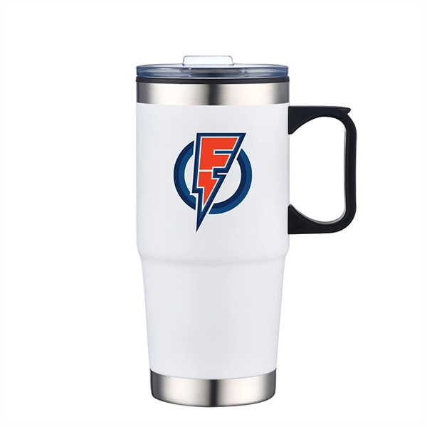 24 oz. Capacity Stainless Steel Travel Mug with Stainless Steel Bottom.... from ASI 30112 ACE Products