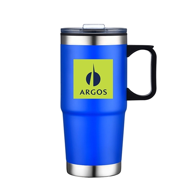 24 oz. Capacity Stainless Steel Travel Mug with Stainless Steel Bottom.... from ASI 30112 ACE Products