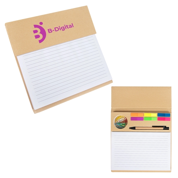 Desktop notepad and organizer with 100 lined pages, 10 paper clips,... from ASI 61125 Hit Promotional Products / Hit®