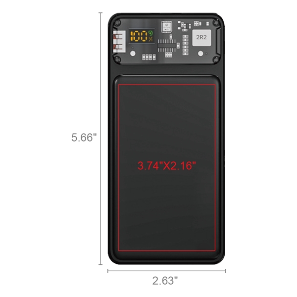 The Galena Transparent Corded Power Bank 10000, a stylish and practical... from ASI 90154 Sunjoy Group Inc