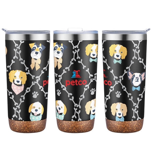 22 oz. powder coated stainless steel tumbler with double wall insulation... from ASI 90807 Tekweld