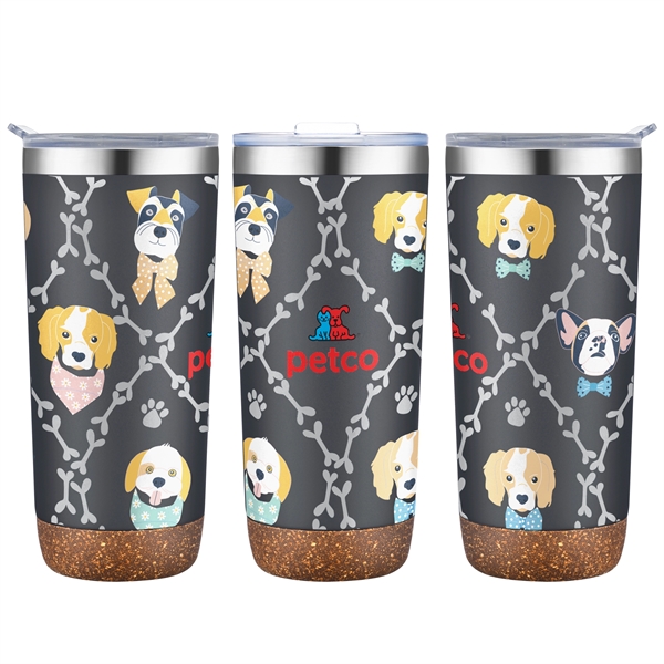 22 oz. powder coated stainless steel tumbler with double wall insulation... from ASI 90807 Tekweld