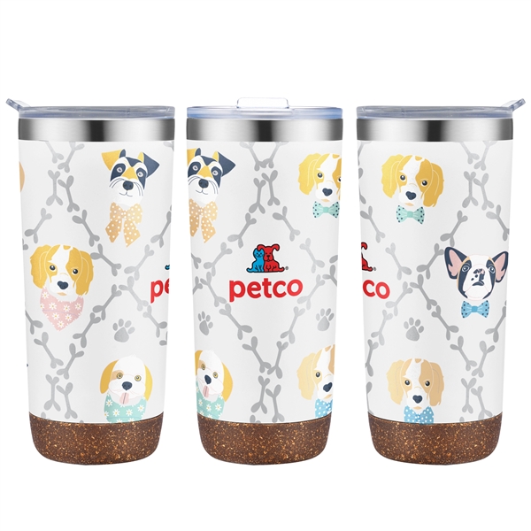 22 oz. powder coated stainless steel tumbler with double wall insulation... from ASI 90807 Tekweld