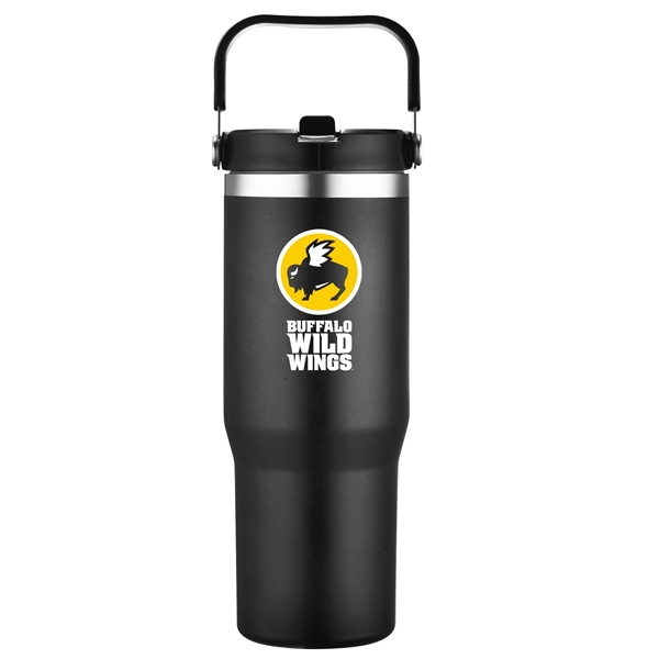30-ounce tumbler with a carry handle, double-walled vacuum insulation, flip lid... from ASI 90807 Tekweld