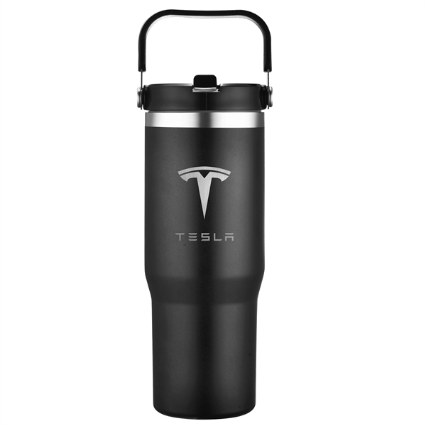 30-ounce tumbler with a carry handle, double-walled vacuum insulation, flip lid... from ASI 90807 Tekweld