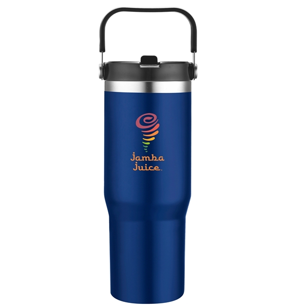 30-ounce tumbler with a carry handle, double-walled vacuum insulation, flip lid... from ASI 90807 Tekweld