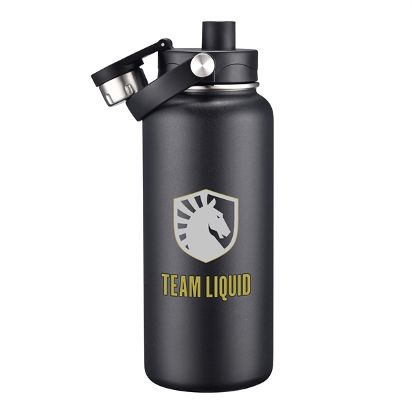 34 oz. powder coated stainless steel water bottle with copper lined... from ASI 90807 Tekweld