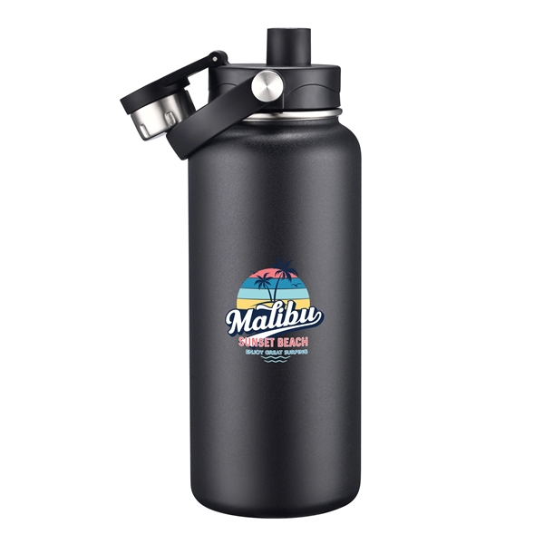 34 oz. powder coated stainless steel water bottle with copper lined... from ASI 90807 Tekweld