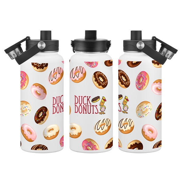 34 oz. powder coated stainless steel water bottle with copper lined... from ASI 90807 Tekweld