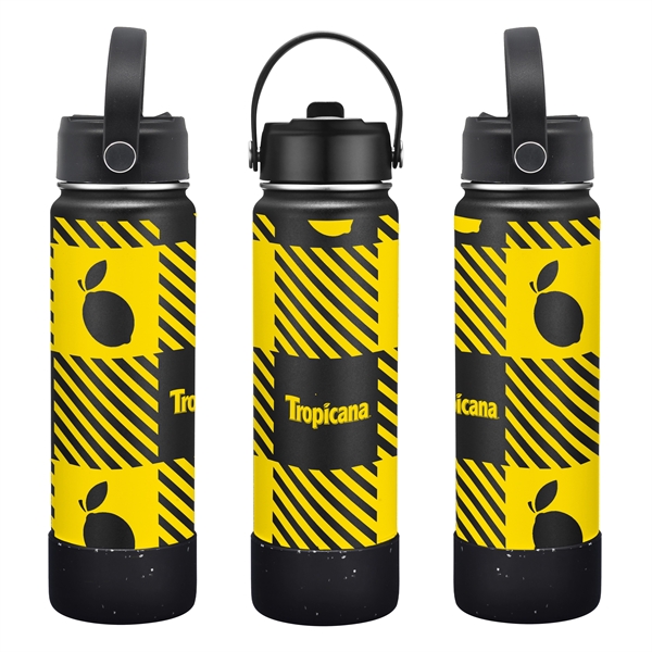 27 oz. powder coated stainless steel bottle with double wall vacuum... from ASI 90807 Tekweld