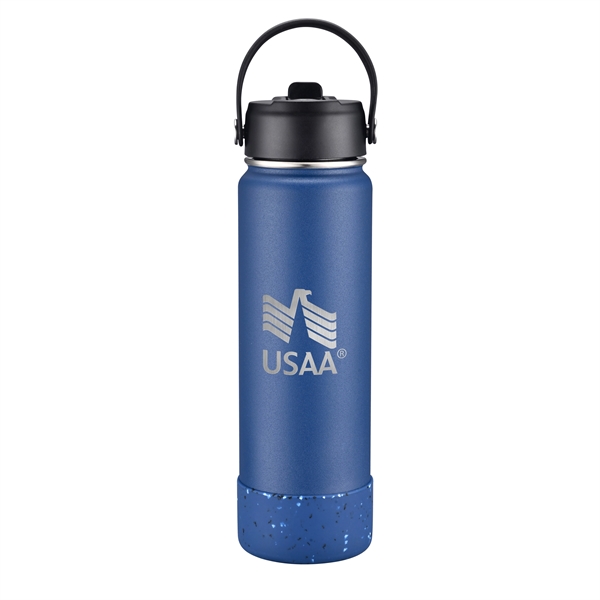 27 oz. powder coated stainless steel bottle with double wall vacuum... from ASI 90807 Tekweld
