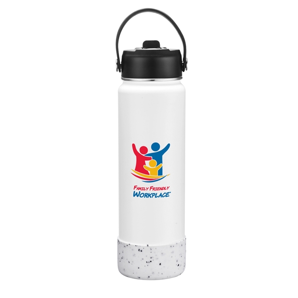 27 oz. powder coated stainless steel bottle with double wall vacuum... from ASI 90807 Tekweld