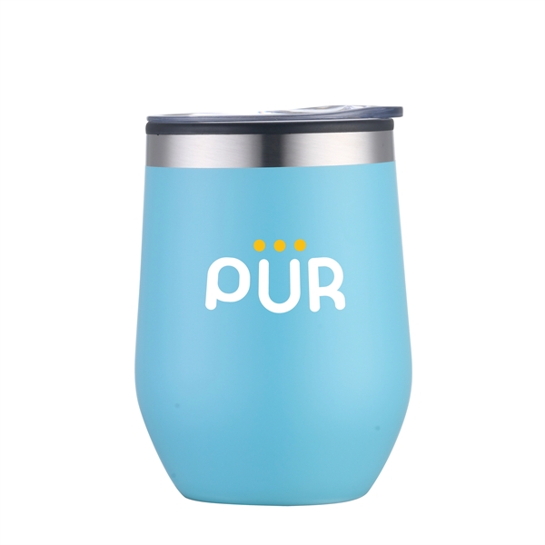 12 oz. stainless steel wine tumbler with polypropylene liner.... from ASI 90807 Tekweld