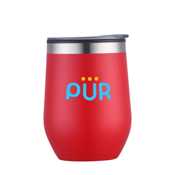 12 oz. stainless steel wine tumbler with polypropylene liner.... from ASI 90807 Tekweld