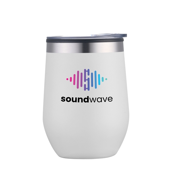 12 oz. stainless steel wine tumbler with polypropylene liner.... from ASI 90807 Tekweld