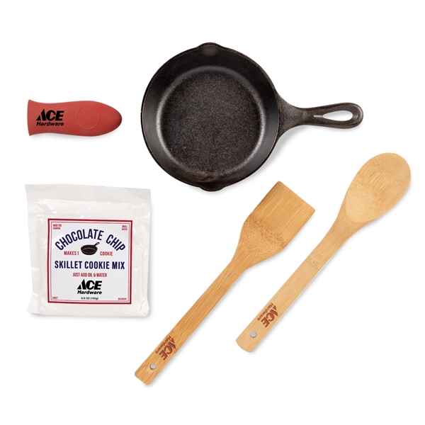 Skillet Cookie Kit w/Bamboo Cooking Utensils spatula and spoon... from ASI 44900 NC Custom (CI/Lanco) / Fresh Beginnings