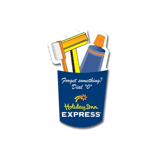 6-mil white vinyl cup holder decal with repositionable adhesive on backside.... from ASI 59080 Halls & Company