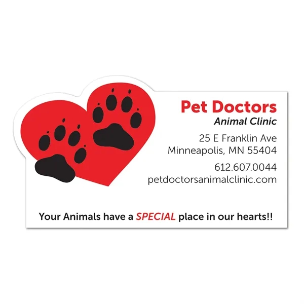 Rectangular static cling vinyl decal with heart.... from ASI 59080 Halls & Company