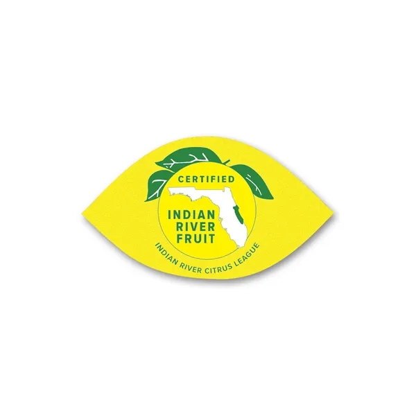 1.75" x 3" decal with an adhesive back.... from ASI 59080 Halls & Company