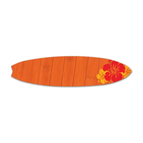 Surfboard shaped name badge with a pin fastener.... from ASI 59080 Halls & Company