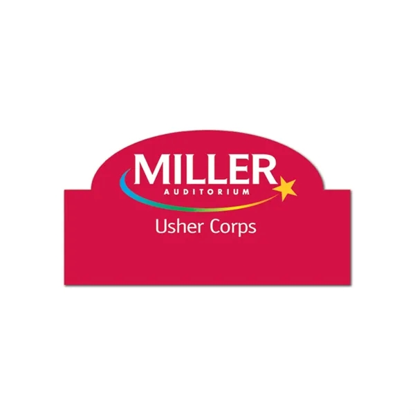 2" x 2.875" rectangular name badge with bump and a pin... from ASI 59080 Halls & Company