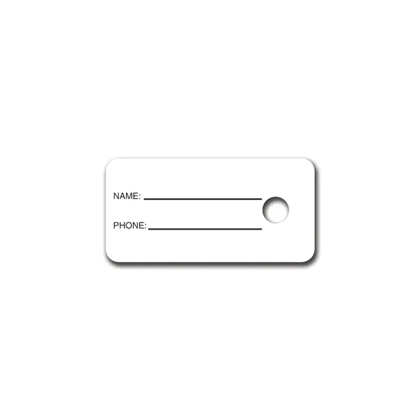 Rectangular name badge with pin fastener.... from ASI 59080 Halls & Company