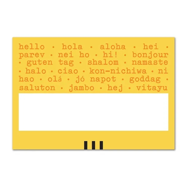 Window name badge with a 3/4" slot, insert card, square corners... from ASI 59080 Halls & Company