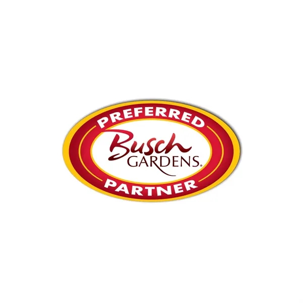 Oval shaped laminated name badge with a pin fastener.... from ASI 59080 Halls & Company