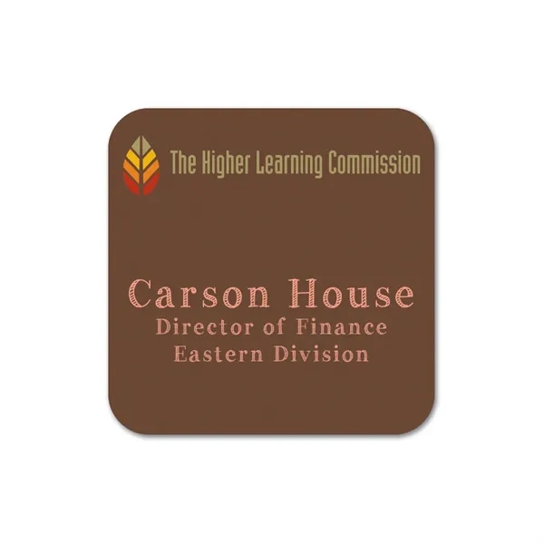 Name badge with a pin fastener.... from ASI 59080 Halls & Company