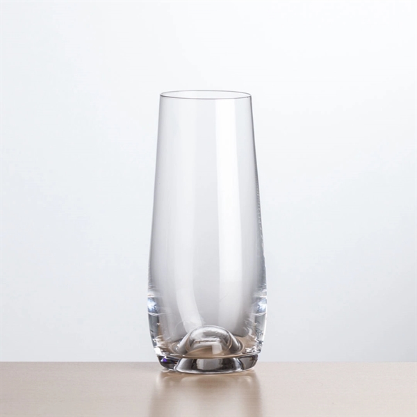 Novel Crystalline Stemless Flute features a punt at the bottom of... from ASI 84592 St Regis Group