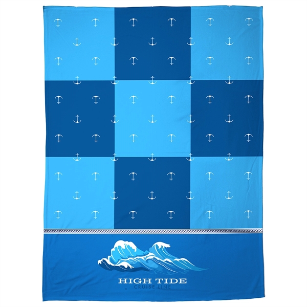 Brushed Fleece Blanket 60- x 80- 300GSM - Full Color... from ASI 36730 Ariel Premium Supply Inc