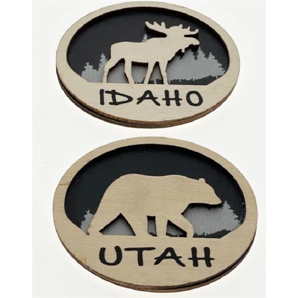 Wood made 2-Dimensional Magnets... from ASI 40610 Perry Blackburne Inc