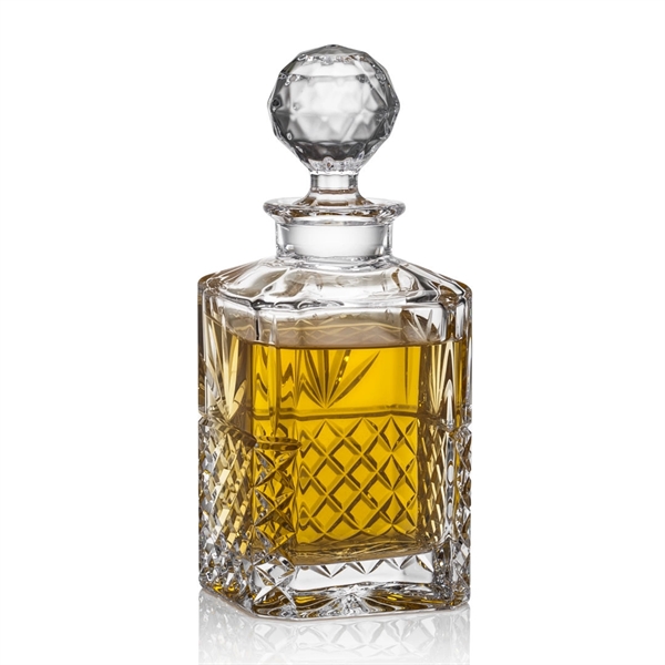 Spectacular Crystalline Spirits Decanter with Lid features intricate detailed cuts... from ASI 84592 St Regis Group