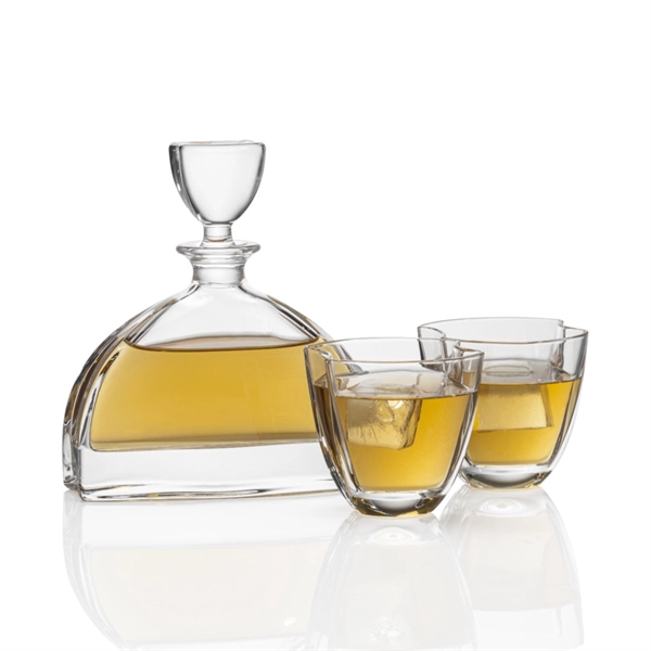 Dalkeith Decanter & 2  or 4 Double Old Fashion glasses... from ASI 84592 St Regis Group