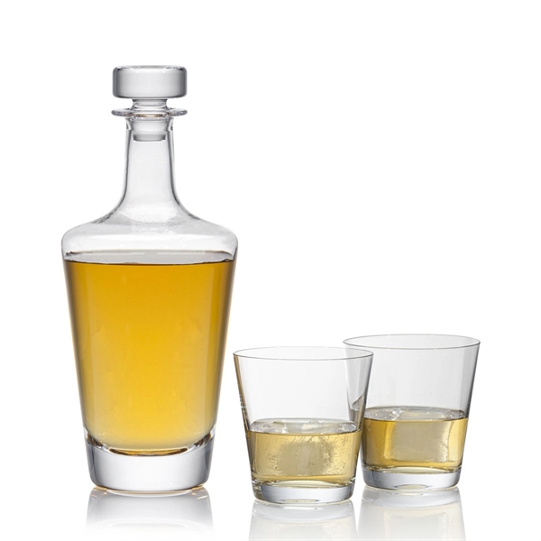 Exquisite Lead-Free Crystalline Decanter and On-the-Rocks set.... from ASI 84592 St Regis Group