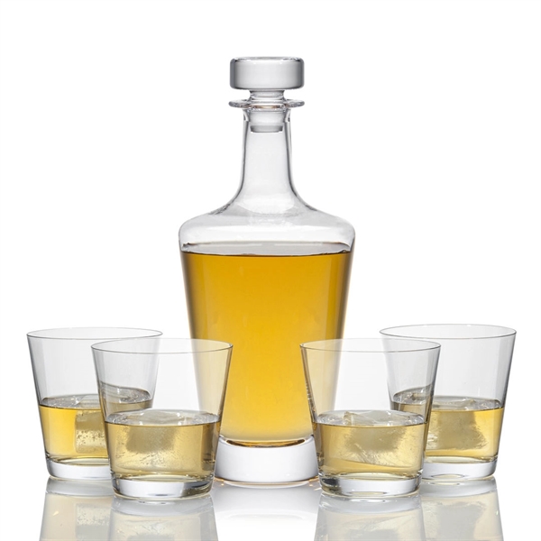 Exquisite Lead-Free Crystalline Decanter and On-the-Rocks set.... from ASI 84592 St Regis Group