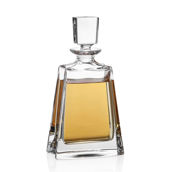 Unique shaped decanter, indented on the sides with a BOLD thick... from ASI 84592 St Regis Group