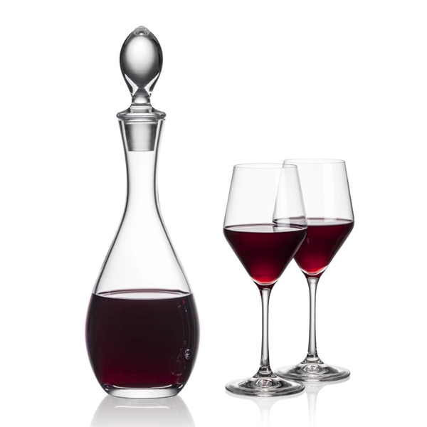 Lead Free Crystalline Malvern Decanter with 2 or 4  Bengston... from ASI 84592 St Regis Group