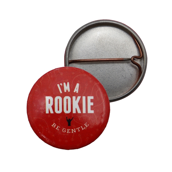 1" one piece celluloid round button with a metal shell as... from ASI 93520 Ventura Inc