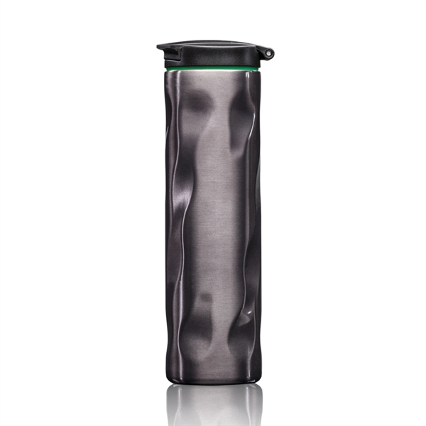 Double wall stainless steel tumbler with stylish metallic gunmetal finish... from ASI 84592 St Regis Group