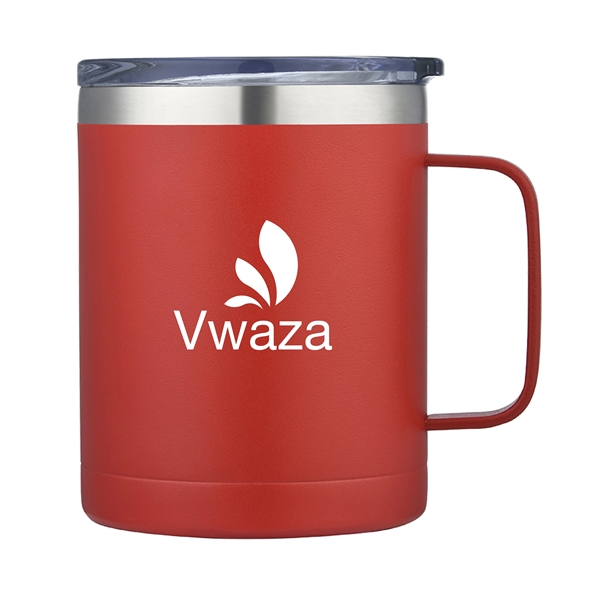 14 oz Stainless Steel Camping Mug with Spill-proof lid and comfortable... from ASI 30112 ACE Products