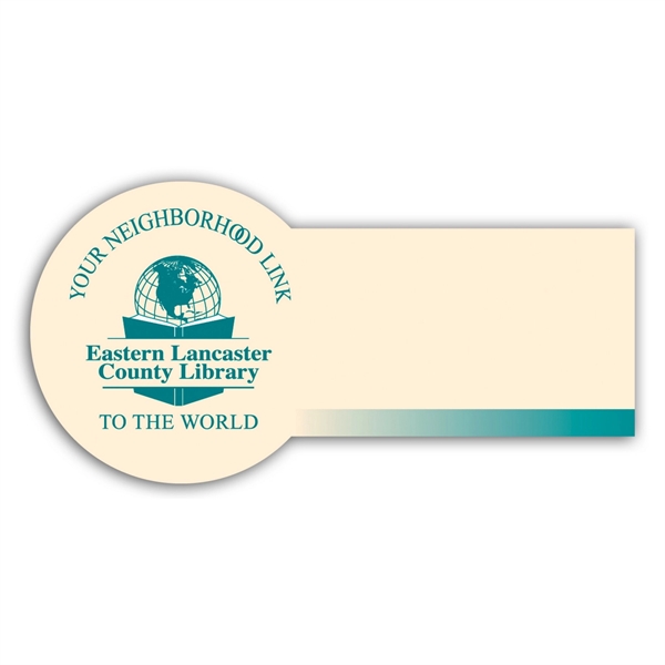 2" x 4" rectangular name badge with a tamper-evident design and... from ASI 59080 Halls & Company